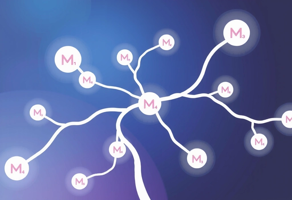 Imagine abstractă cu magneziu și sistem nervos echilibrat